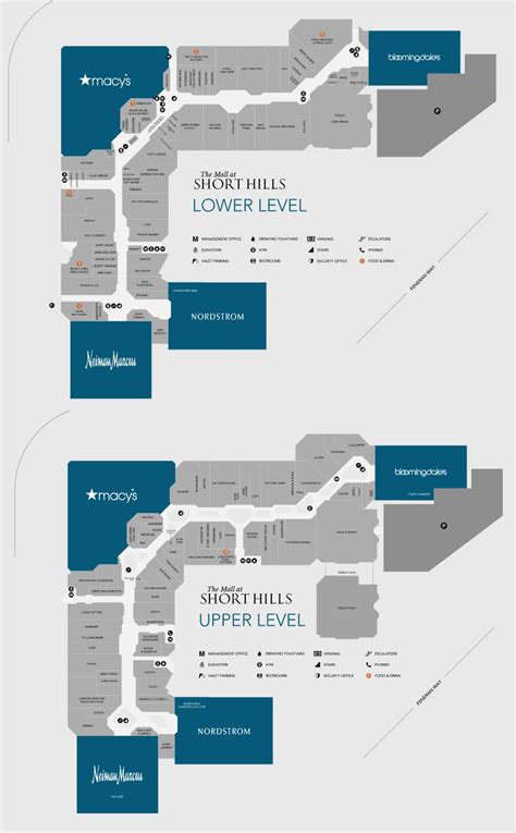 short hills mall store directory.